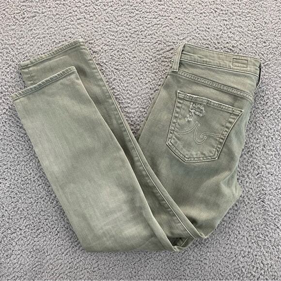 AG Adriano Goldschmied The Ex-Boyfriend Slim Slouchy Distressed Crop Jeans 26R - Picture 5 of 16